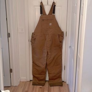 Carhartt 3XL Tall- Duck Bib Overalls *QUILT LINED*